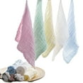 thumbnail image 4 of Towels,Pretty See 10PCS Organic Cotton Baby Towels Soft Newborn Baby Face Towel Natural Baby Muslin Face Towels For Sensitive Skin, 4 of 5