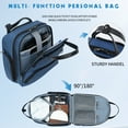 thumbnail image 6 of KROSER 16-inch Underseat Carry On Suitcase with Laptop Compartment, Haze Blue, 6 of 7