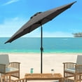 thumbnail image 3 of Vineego 9 FT Black Market Patio Umbrella, Space Saving and Stability, 3 of 8