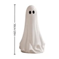 thumbnail image 3 of Texas Large Ghost with Bow Tabletop Decoration For Mantel Shelf Entryway Table Fall Holiday Decoration, Black and White, 20", 3 of 8