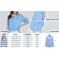 thumbnail image 4 of SSLR Oversized Button Down Shirts for Women Long Sleeve Dress Shirts High Low Causal, 4 of 8