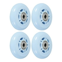 Uxcell 2.8" OD Inline Skate Wheels with Bearings 82A Skate Replacement, Blue 4 Pack