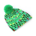 thumbnail image 2 of Cateissary Sombrero de Navidad LED que brilla intensamente Papá Noel * Gorras Sombreros de punto Decoraciones de Navidad Kits de decoración para fiestas Cuerda de lámpara, 2 of 6