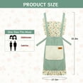 thumbnail image 2 of XXXFLOWER Aprons for Women with Pockets Daisy Floral Cute Apron for Kitchen Cooking Baking Gardening 2 Pack, 2 of 7