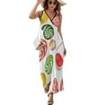 thumbnail image 2 of Pastel Rainbow Lollipop Sleeveless Dress Summer Women Clothes Dress for Pregnant Women Dresses, 2 of 9