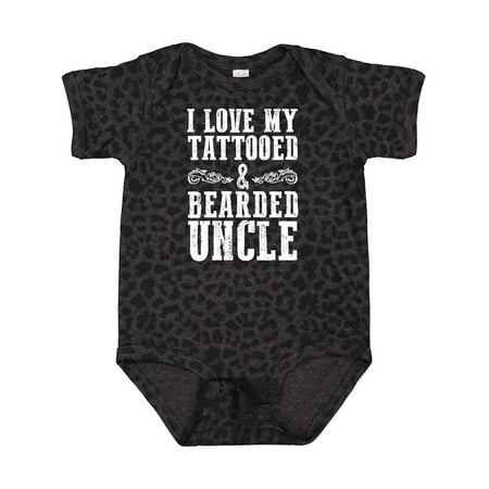 

Inktastic I Love My Tattooed & Bearded Uncle Gift Baby Boy Bodysuit
