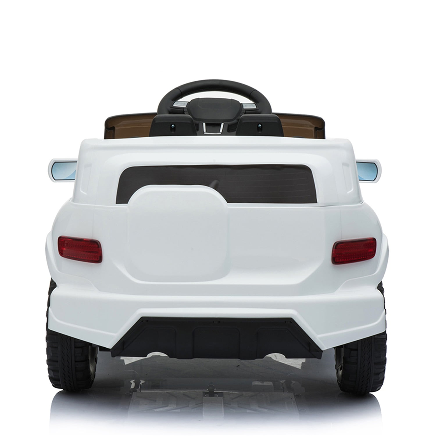 CIPACHO Electric Kids Ride On Cars 6V Battery Motorized Vehicles Children's Best Toy Car with 3 Speeds, Music, LED Lights and Realistic Horns, White