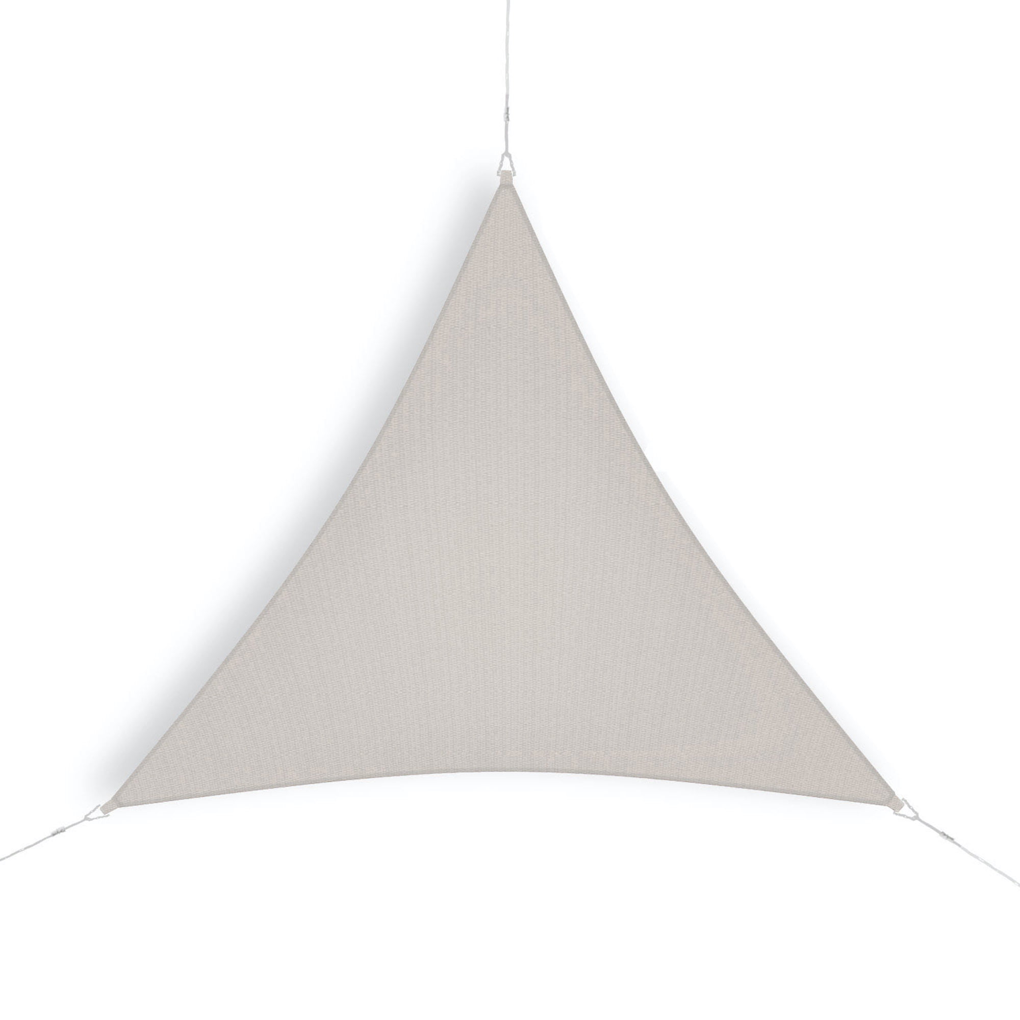 Coolaroo Ready to Hang Outdoor Sun Shade Sail Triangle 90% UV Block Protection for Backyard, Garden, Patio, Playground, 11'10" Triangle, Riverstone