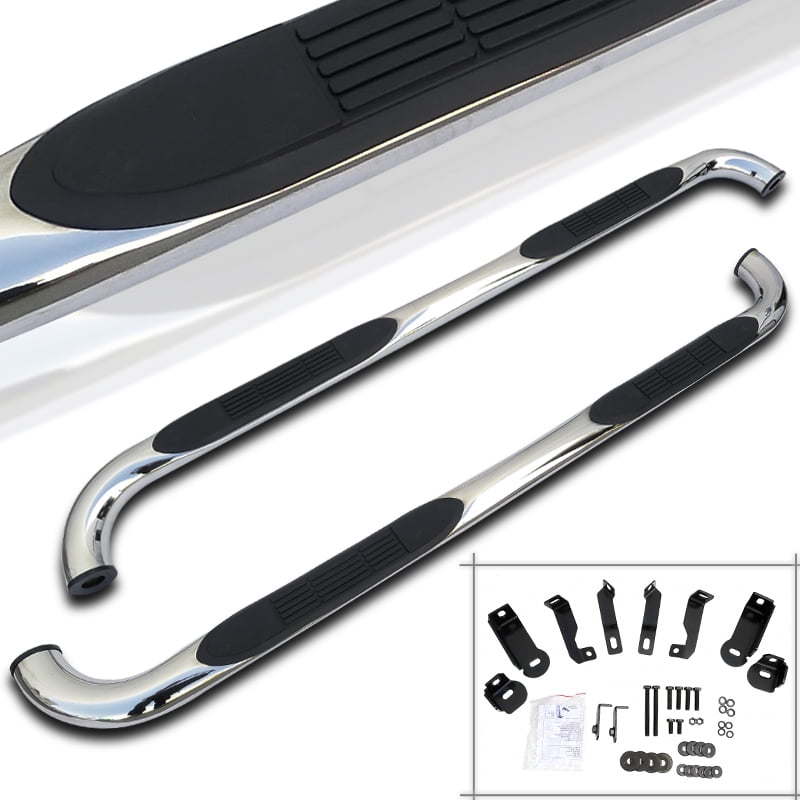 For 2004-2013 Colorado Canyon Crew Cab Step Rail Running Boards Nerf Bars Black