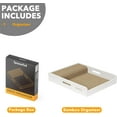 thumbnail image 4 of SpaceAid Bamboo Knife Drawer Organizer, 15"L x 12"W x 2.5"H, White, 4 of 7