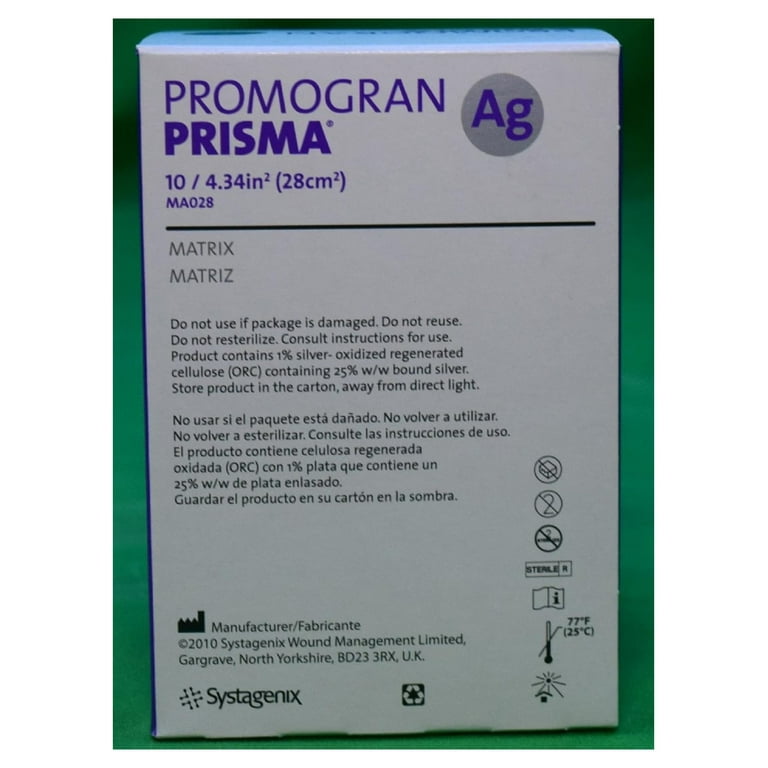 prisma wound dressing Systagenix PROMOGRAN PRISMA Matrix Wound Dressing