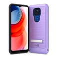 thumbnail image 7 of CoverON For Motorola Moto G Play Phone Case (2021), Slim Metal Kickstand Rugged Dual Layer Cover, Purple, 7 of 7