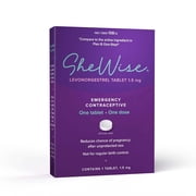 SheWise Emergency Contraceptive Tablet, Levonorgestrel 1.5mg, Reduces Chance of Pregnancy After Unprotected Sex