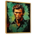thumbnail image 2 of Designart "Emerald Portrait Of Eastwood" Pop Art Floater Framed Wall Art Prints, 2 of 5