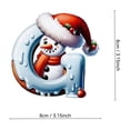 thumbnail image 1 of Acrylic 2D Christmas Snowman Letter Ornament | Personalized Holiday Tree Pendant with Custom Name | Durable Clear Acrylic with 3 Ribbon Styles | Festive Decoration for Kids Gifts Wreaths, 1 of 1