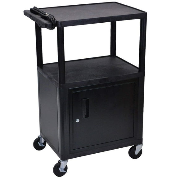 AV Cart Luxor LE42C-B 42H con armario de tres estantes