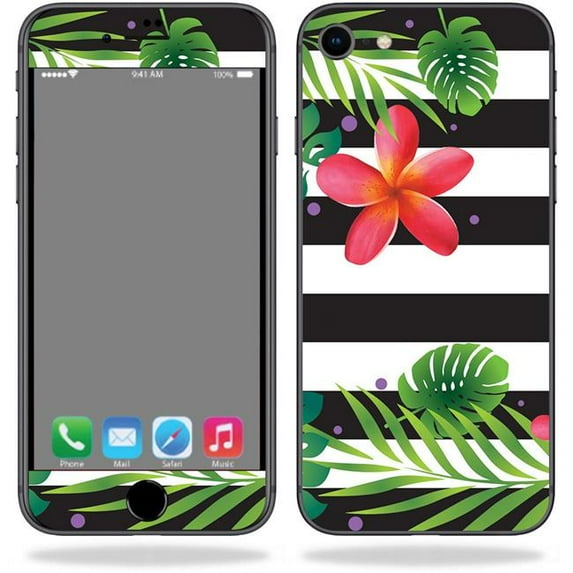 MightySkins APIPH8-Tropical Stripes Skin Decal Wrap for Apple iPhone SE 2020 7 & 8 - Tropical Stripes