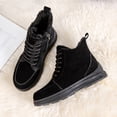 thumbnail image 3 of Botas Nieve Suela Gruesa para Mujer 2023 Botas Nuevas Botas Engrosadas Terciopelo Botas Cortas Invierno Zapatos Algodón Cálidos Antideslizantes [ST2305] (Negro 38), 3 of 6