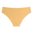 thumbnail image 4 of vigerkar Sport Thong Panties Women Low Rise Sexy No Show Bonded Breathable Underwear Yellow, L, 4 of 4