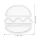 thumbnail image 4 of Forma creativa de hamburguesa LED Letrero de neón USB Powered LED Modeling Light Night Light, 4 of 7