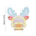thumbnail image 3 of Holiday Neon Sign LED Wall Light, USB Powered Glowing Decorative Lamp for Christmas Party Home Dorm Tabletop Window Decor B, 3 of 6