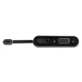 thumbnail image 1 of Adaptador StarTech USB-C a HDMI y VGA Negro CDP2HDVGA, 1 of 2
