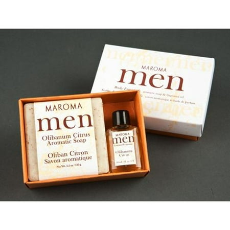Men's Olibanum Citrus Soap & fragrance set Maroma 1 Gift Pack