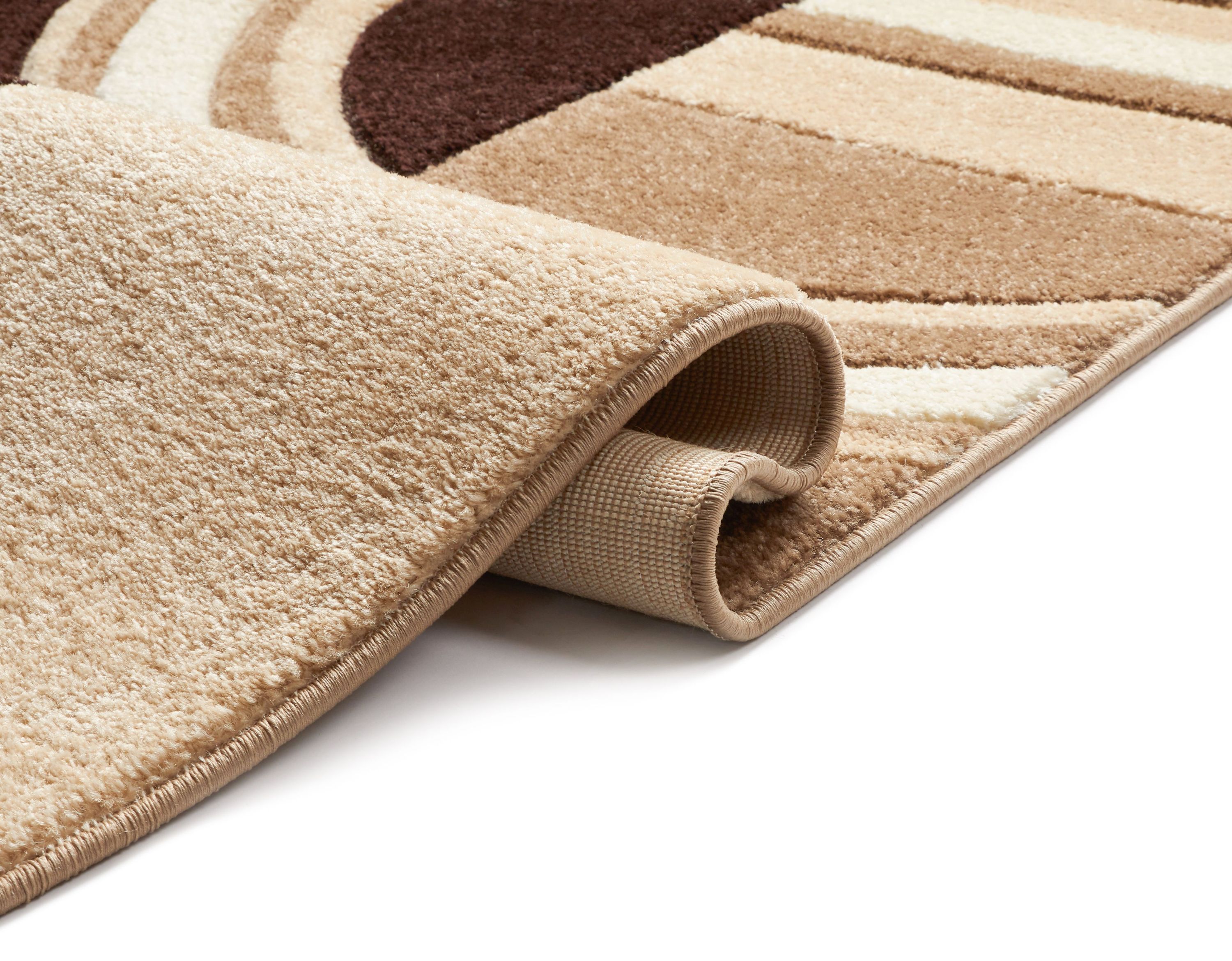 Well Woven Ruby Galaxy Waves Modern Geometric Ivory 2' x 7' Runner Rug