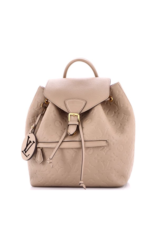 Pre-Owned Montsouris NM Backpack Monogram Empreinte Leather PM By Rebag