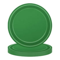 10PCS Christmas Paper Plates, Round Paper Dessert Plates Include Red and Green Plates for Xmas Party Birthday Parties Winter Holiday Party Supplies Table Decor, 9 Inch