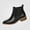 Black, variant on Women's Plus Size Ankle Boots Round Toe Block Heel Ladies Versatile Comfort Boots Size 6.5
