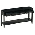 thumbnail image 4 of Fulvari 59in Length 3-drawer Console Table With 1 Shelf for Entryway, Hallway, Living Room, Foyer, Corridor, 4 of 9