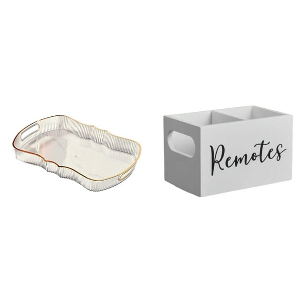 Bandeja de almacenamiento,Bandeja rectangular para servir,bandeja para postres y frutas de cocina,Organizador de almacenamiento de escritorio,Soporte para control remoto de TV de
