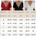 thumbnail image 6 of Womens Short Sleeve Summer Tops Lace Trim V Neck Blouses Casual Shirts, 6 of 6