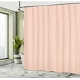 thumbnail image 4 of Ambesonne Abstract Shower Curtain, Monochrome Polka Dots Art, 69"Wx75"L, Peach and White, 4 of 4
