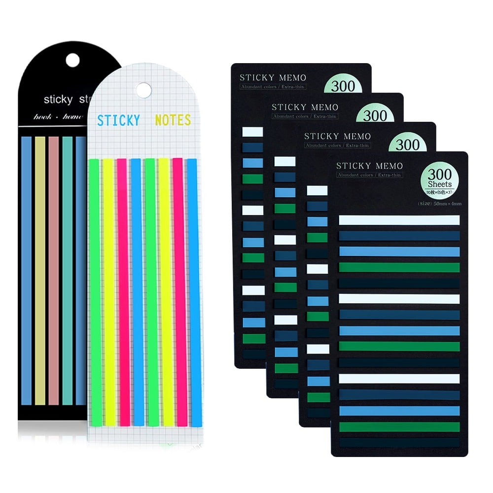 1520Pcs Transparent Highlighter Tape, Removable Sticky Tabs for