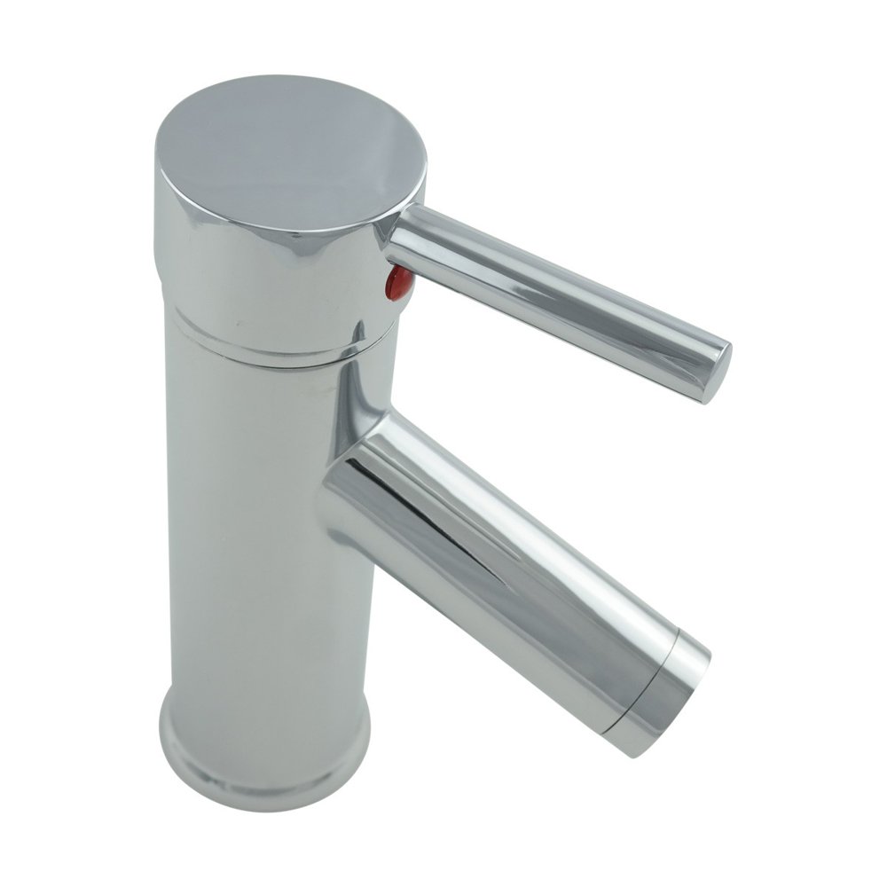 Renovator's Supply Chrome Plated Brass Bathroom Faucet Single Hole 1
