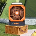 thumbnail image 2 of Camping Fan Solar USB Rechargeable 7800mAh 4Speeds LED Light Timer For Outdoor Activity Tent Bedroom Coolers, 2 of 8