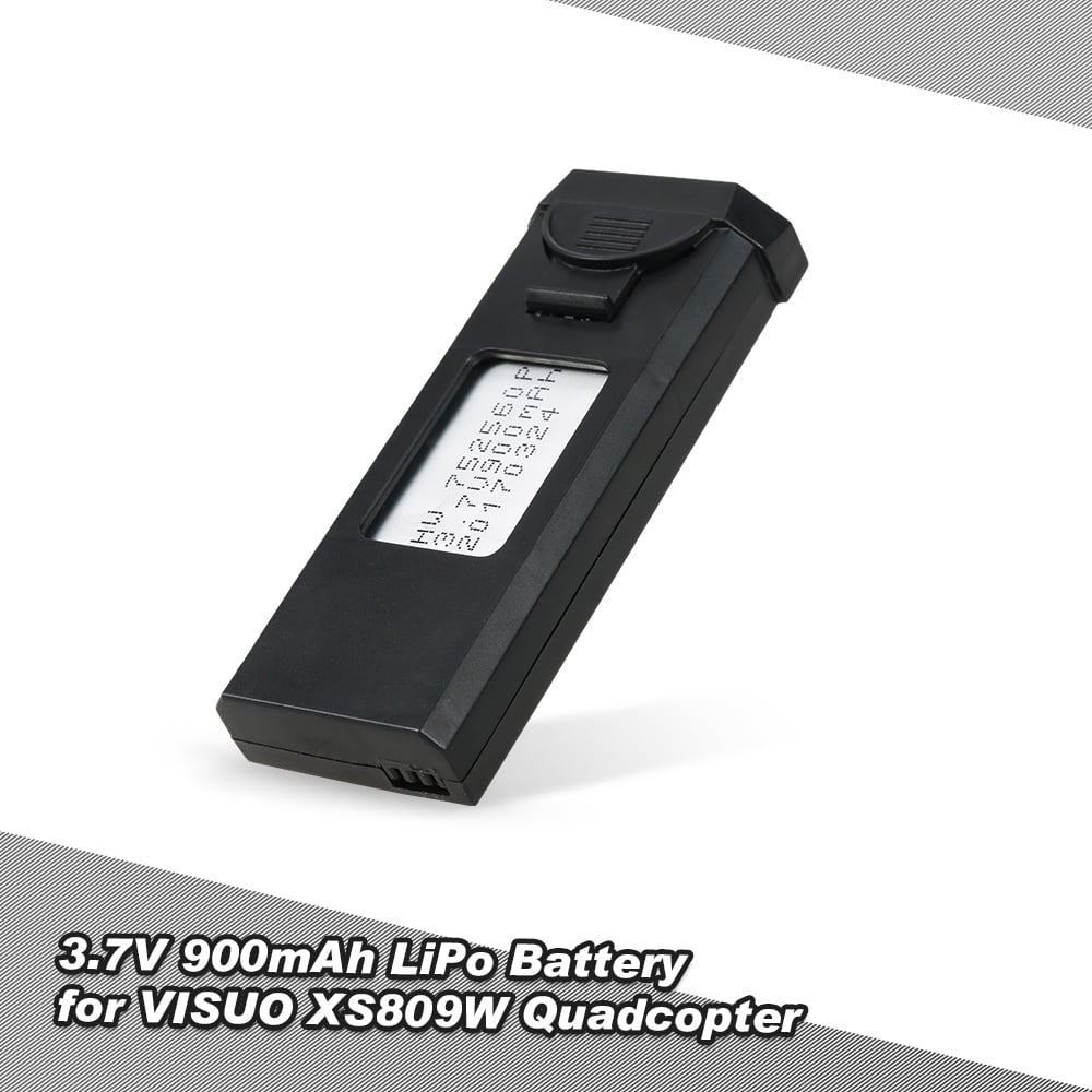 3pcs 3.7V 900mAh Rechargeable LiPo Battery for VISUO XS809W FPV Quadcopter 