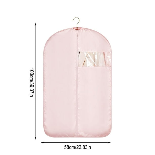 Protector de ropa colgante para cubrir prendas | Bolsa de almacenamiento para abrigo largo y chaqueta de plumas | Tejido transpirable | A prueba de polvo | Ideal para la organización del armario
