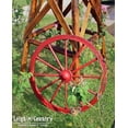 thumbnail image 3 of Leigh Country 30" Red Wash Wagon Wheel, 3 of 5