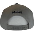 thumbnail image 2 of Dallas City Name Diagonal Split Color Font Snapback Baseball Cap (Gray/Navy), 2 of 2