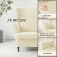 thumbnail image 4 of Wingback Chair Covers Slipcover,2 Piece Stretch Wing Chair Covers,Waterproof Soft Wingback Armchair Slipcover for Living Room and Bedroom, 4 of 8