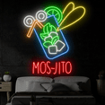 thumbnail image 2 of Craftnamesign Mosjito Neon Sign, Bar Wall Art, Mojito Wall Decor Bar Sign, 2 of 5