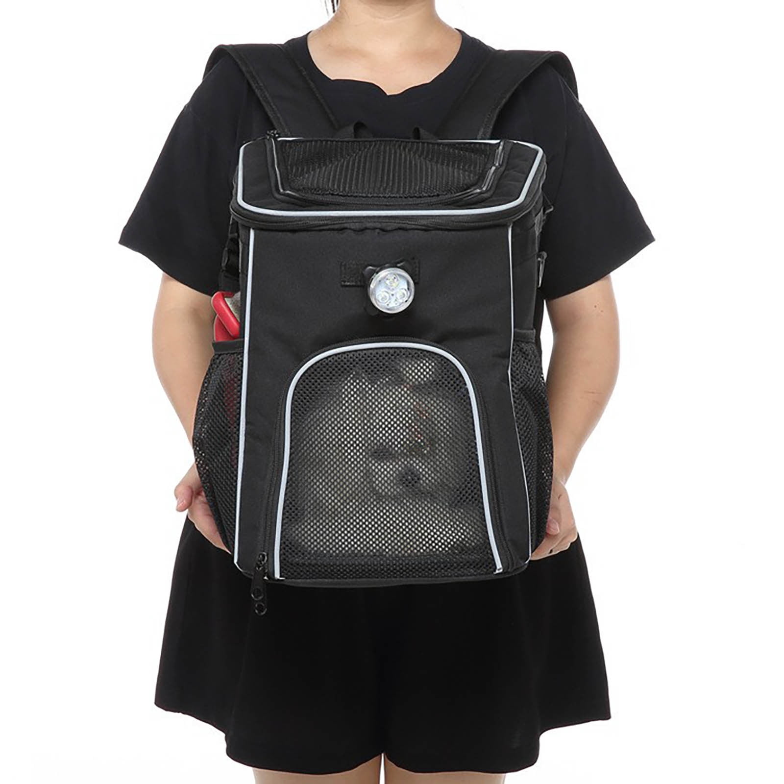 Pet Carrier Backpack for Cats and Dogs - Airline Approved, Breathable with 4 Mesh Windows, Portable & Ventilated for Travel, Hiking, and Camping, Comfortable Pet Backpack Carrier