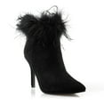 thumbnail image 2 of Women’s Chic and Featherlight Faux Suede Pointed Toe Stiletto Booties, 2 of 2