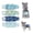02 Ocean, variant on Bevtee Reusable Male Dog Diapers, Washable Belly Manner Band for Dogs, Pet Diapers for Male Dog Puppy, 4 Pack, Multicolor, Small