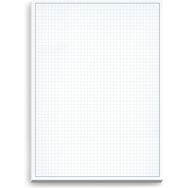 FZC-Graph Paper Pad for Blueprint Drawings, Drafting, Engineering Drawing, and Planning - Graph Paper 11x17 Blueprint Quadrille Grid Paper Pads with Blue Lines, High Brightness 50 Sheets (1-Pack)