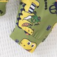 thumbnail image 7 of Newborn Infant Baby Boy Clothes Long Sleeve Letter DINO ear be anmo toot Print Romper Pants Hat Outfits Set Kaprioy, 7 of 7