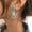 Blue, variant on Fashionable Zipper Lock Earrings, Simple Elegant Multi-Color Design, Unique Statement Jewelry for Women, Versatile Daily & Party Accessory